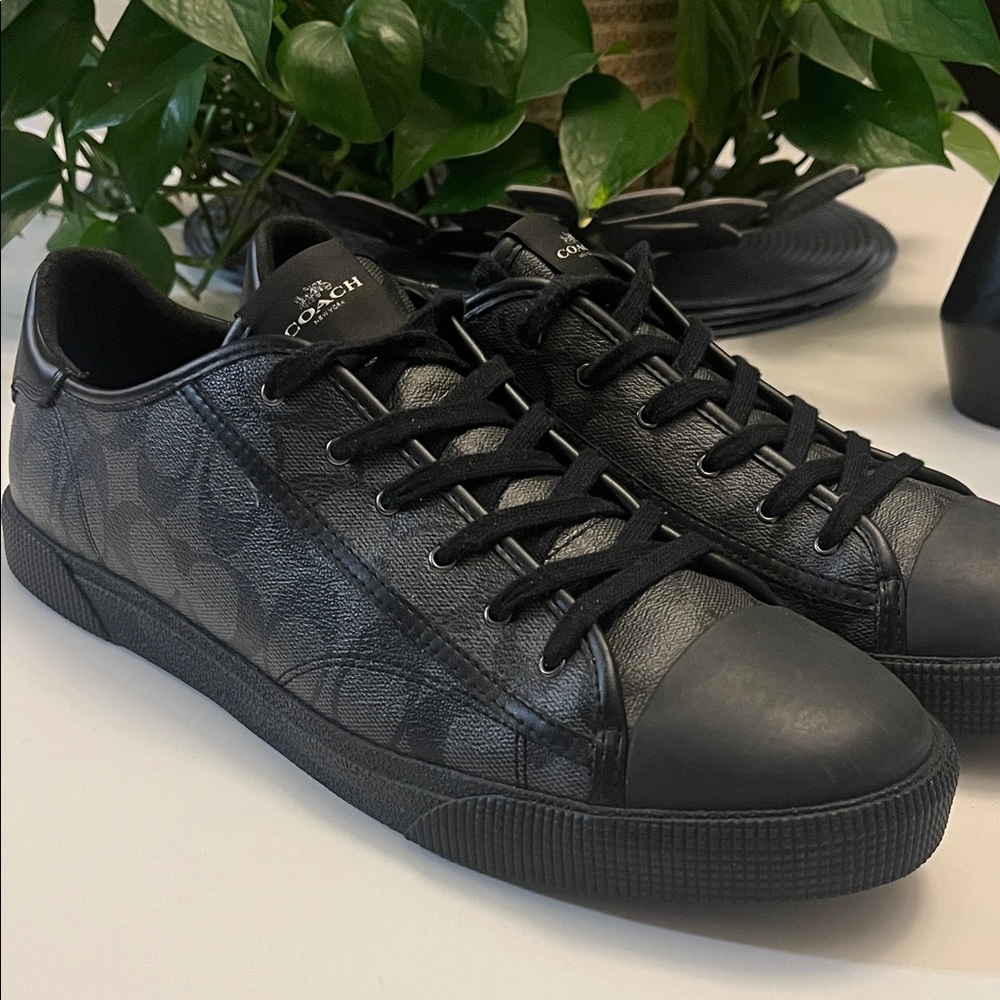 Coach Black Leather Men's Sneakers